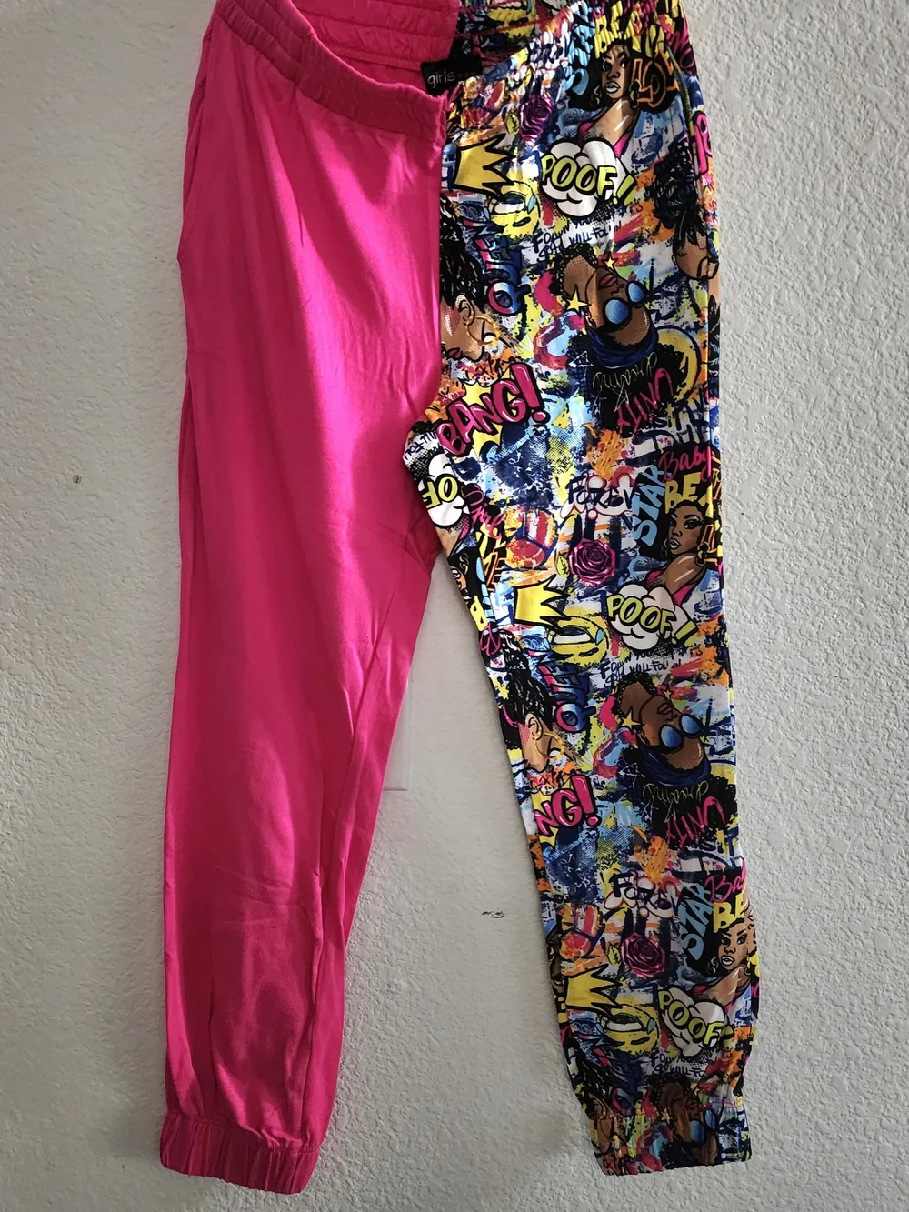 Fashion Nova Girls' Hot Pink Graphic Hooded Zip Jacket